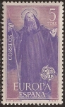 Stamps Spain -  Europa CEPT. San Benito, patrón de Europa  1965  5 ptas
