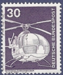 Stamps Germany -  ALEMANIA Transporte helicóotero Rettungs-Hubschrauber 30 (2)