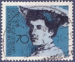 Stamps Germany -  ALEMANIA Gertrud Von Le Fort 70 (2)