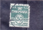 Stamps Denmark -  C I F R A