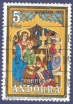 Stamps : Europe : Andorra :  ANDORRA Navidad 1973 5 (3)
