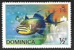Sellos de America - Dominica -  Balistes bursa