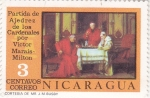 Sellos de America - Nicaragua -  PARTIDA DE AJEDREZ DE LOS CARDENALES