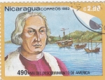 Sellos de America - Nicaragua -  490 ANIV.DEL DESCUBRIMIENTO DE AMÉRICA