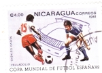 Stamps Nicaragua -  COPA MUNDIAL DE FUTBOL ESPAÑA ,82