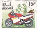 Sellos de Africa - Guinea Bissau -  MOTO- HONDA