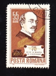 Stamps : Europe : Romania :  75 ani de la moartea lui V. Alecsandri