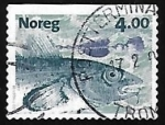 Sellos de Europa - Noruega -  Salmon
