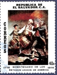 Stamps El Salvador -  EL SALVADOR Bicentenario EEUU 40 (2)