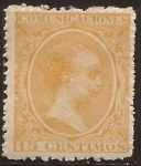 Stamps Spain -  Alfonso XIII (para Servicio Oficial) 1895  15 cts