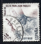 Stamps Spain -  Juan Pablo II(PAPA)