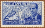 Stamps Europe - Spain -  AUTOGIRO SOBRE MADRID-JUAN DE LA CIERVA
