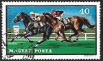 Stamps Hungary -  Caballos al galopo