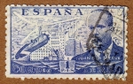 Stamps : Europe : Spain :  AUTOGIRO SOBRE MADRID-JUAN DE LA CIERVA