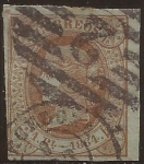 Stamps Spain -  Isabel II  1864  1 real