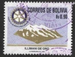 Sellos del Mundo : America : Bolivia : Rotary Club de miraflores, Illimani de Oro