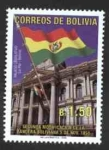 Stamps : America : Bolivia :  Banderas de Bolivia