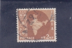 Stamps India -  MAPA DE LA INDIA