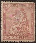 Stamps Europe - Spain -  Alegoría de España  1873  5 cents