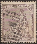 Stamps Spain -  Alegoría de España  1873  40 cents