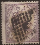 Sellos de Europa - Espaa -  Alegoría de la Justicia  1874  40 cts