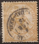 Stamps Spain -  Alegoría de la Justicia  1874  50 cts