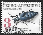 Stamps Czechoslovakia -  Meloe violaceus