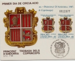 Stamps Andorra -  Encuentro de los Copríncipes - Escudo de Andorra SPD
