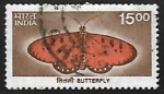 Stamps : Asia : India :  Mariposa