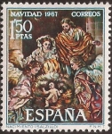 Stamps : Europe : Spain :  Navidad   1967   1,50 ptas
