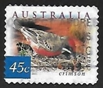 Stamps Australia -  Crimson Chat