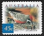 Stamps Australia -  Crimson Chat