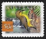 Stamps Australia -  Yellow-bellied Sunbird