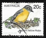 Stamps Australia -  Eastern Yellow Robin