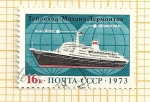 Stamps : Europe : Russia :  Transatlantico Leningrado-Nueva York