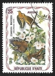 Sellos de America - Hait -  Aves