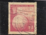 Stamps Chile -  Campeonato mundial Basquet