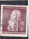 Stamps Chile -  Campaña Mundial Contra el Hambre  F.A.O.