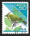 Stamps Japan -  Japanese White-eye 