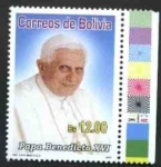 Stamps : America : Bolivia :  Conmemoracion al Papa Benedicto XVI