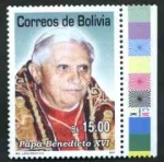 Stamps : America : Bolivia :  Conmemoracion al Papa Benedicto XVI