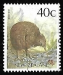 Stamps New Zealand -  Brown Kiwi