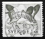Stamps Sweden -  Grullas