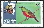 Sellos del Mundo : Africa : Rep�blica_Democr�tica_del_Congo : Aves y jefes de estado