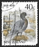 Stamps New Zealand -  Pato azul