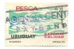 Sellos de America - Uruguay -  PESCA