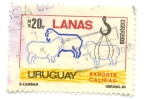 Sellos de America - Uruguay -  LANAS