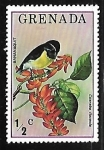 Stamps Grenada -  Aves y flores