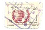 Stamps Uruguay -  AÑO INTERNACIONAL DE LA JUVENTUD 1985