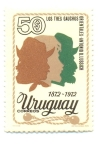 Sellos de America - Uruguay -  LOS TRES GAUCHOS 1872-1972